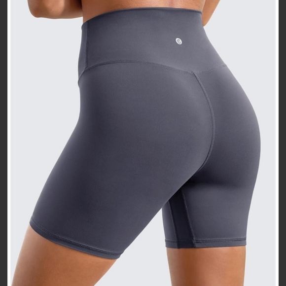 Baydi High-Waisted 6" Athletic/Yoga Gray Women's Shorts, Size M - Picture 2 of 2